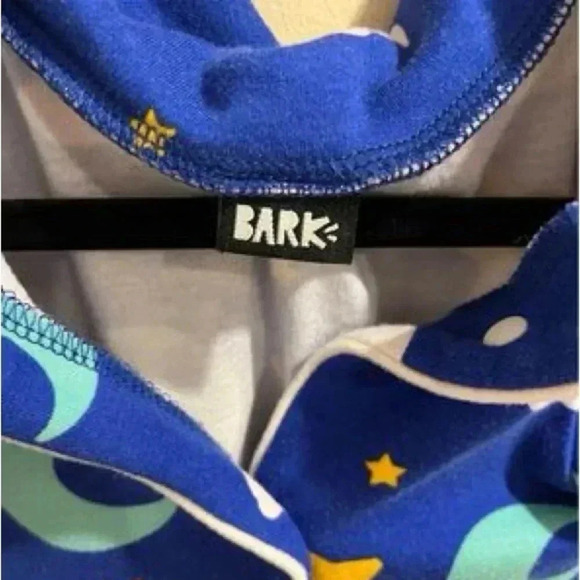 Bark Box Dog pajamas Size Large Blue Moons and Stars - Picture 6 of 6